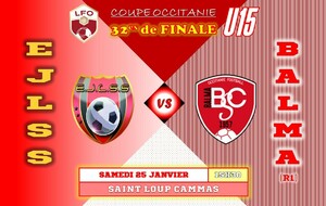 EJLSS U15-1 / Balma FC U15-1 R1 - 32ème Coupe Occitanie