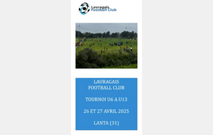 U11-1 &amp; U11-2 - Tournoi FC LAURAGAIS (Lanta)