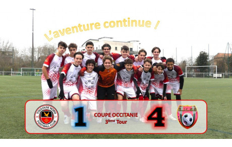 Qualifié pour les 32èmes de finale de la Coupe Occitanie !